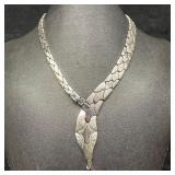 Mexico 925 Sterling Silver Snake Serpent Modernist