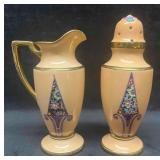 Hand Painted Noritake Coffee Cream & Sugar Set Mad