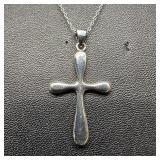 Italy 925 Sterling Silver Crucifix Cross Necklace