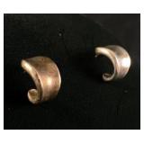 Sterling Silver Half-Hoop Earrings