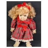 Living Legacy Baby Doll With Plaid Dress