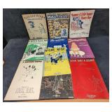 10 Vintage Novelty Song Sheet Music