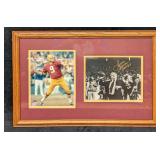 Framed Sonny Jurgensen Autographed Photo Redskins