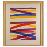 Framed Limited Edition Piero Dorazio Lithograph Pr