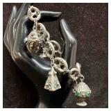 Italy 800 Silver Etruscan Italian Style Chunky Mar