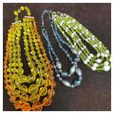 German Costume Jewelry Beaded Necklace Set Made in