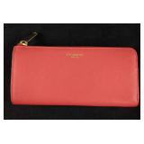 Authentic Leather Salmon Coach Wallet