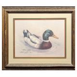 Framed S&N Harold Rigsby Mallard Duck Print