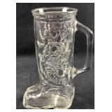 Anchor Hocking Glass Western Boot Beer Mug