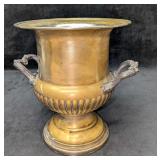 Vintage Metal Brass Tone Champagne Ice Bucket