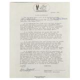 Signed Paul Warfield HOF Football Letter