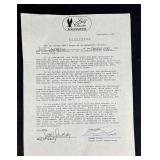 Scott Sanderson Signed American Airlines Golf Lett