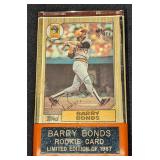 1987 Topps Barry Bonds Signed Rookie Baseball Card
