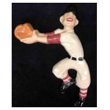 Hand Painted Ceramic Baseball Flat Figurine