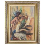 JB Ethan Allen Renoir Girls At Piano Embellished P