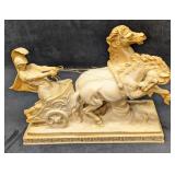 Vintage Santini Italian Resin Sculpture Roman Char