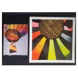 Large Colorful Hot Air Balloon Photos Lot Of Two