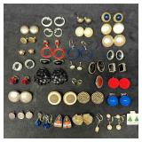 Collection Assorted Costume Jewelry Earrings
