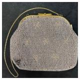 Vintage Beaded Rhinestone Encrusted Bead Clutch La