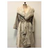 Beige Beaver Coat with Fox by Bifanos