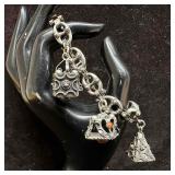 Antique 800 Silver Etruscan Italian Style Chunky C