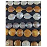 Loose & Strands Of Iridescent Coin Freshwater Pear