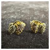 Black Hills Gold 12K Leaf and Grape Motif Design E