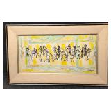 Helen Merkle Helgus Original Abstract People Acryl