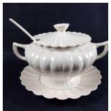 4 Pc California MID CENTURY Pottery Tureen W Lid