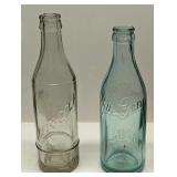Vintage Gin Gera And Queen-Cola 7oz Glass Bottles