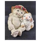 Dreamsicles Baby Angel with Lamb Figurine "Twosom