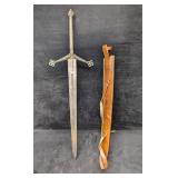 MHS Cutlery Fantasy Steel Sword With Leather Scabb