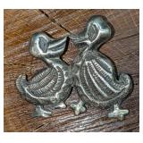 Vintage Mexican Sterling Silver Wacky Quacky Pin B