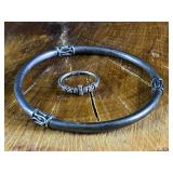 Vintage Sterling Bangel & Ring Set