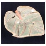 Yolanda Pale Art Footed Pottery Trinket Dish