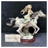 Giuseppe Armani Liberty Woman on Horse Sculpture I