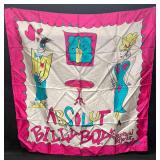 Absolut Vodka 100% Soie Silk Scarf Billy Boy Paris