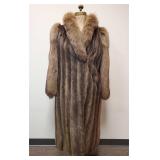Full Length Vintage Beaver with Dyed Fox Coat