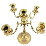 JB Vintage Brass 5 Candlestick Candelabra
