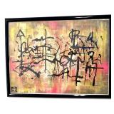 Signed Original Acrylic On Paper "Sigils" By BA3
