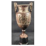 Vintage Greek Style Bronze Repo Vase X9
