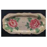 Classic Peony Fine China Serving Long Platter