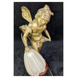 Vintage After Louis Auguste Moreau Cherub Lamp