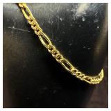 14K Yellow Gold RCI Figaro Chain Bracelet