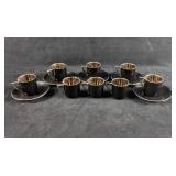 Espresso Set Cups and Saucers Teacups Czech