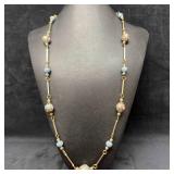 Murano Venetian Art Glass Lamp Work Light Blue Bea