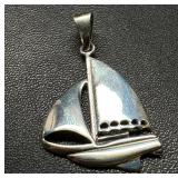 Sterling Silver Sailboat Pendant