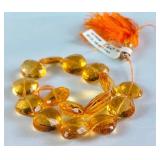String of Citrine Jewel Beads
