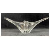 Sculptural and Curvilinear Art Deco Translucent Gl