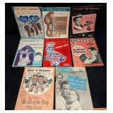 8 Vintage Classic Movie Sheet Music